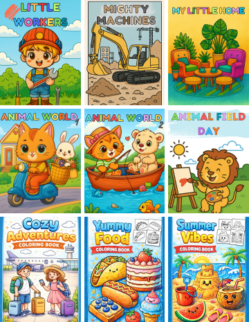 Coloring Books - Pack 1